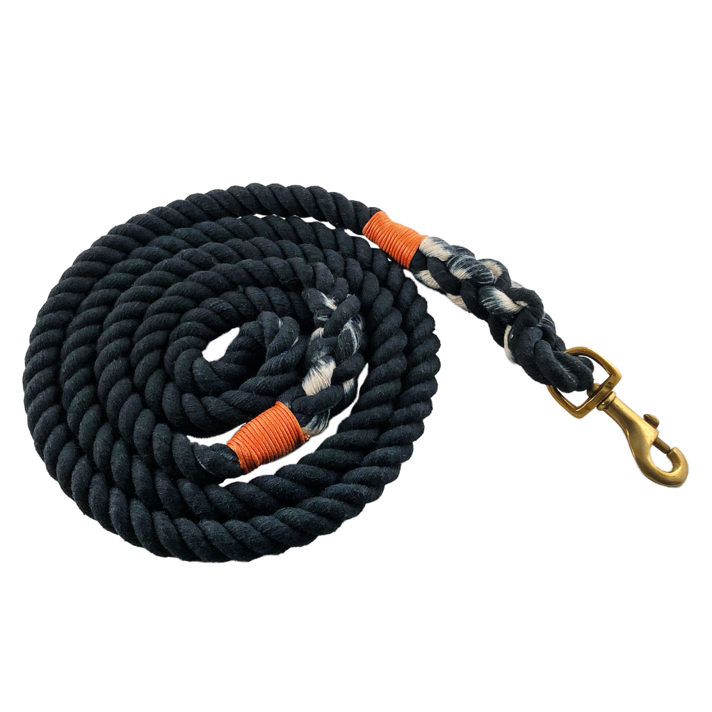 Cotton rope leash best sale